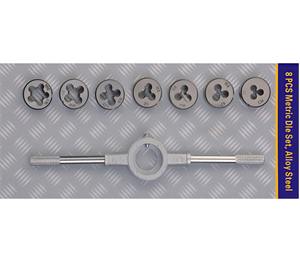 Industriële precisie-metrische draadsnijset M3 M4 M5 M6 M8 M10, warmtebehandelde HSS tap- en matrijzenset - Product Image 1