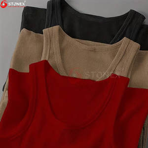 Vente en Gros Logo OEM Personnalisé Respirant Haute Qualité Polyester/Coton Sports Hommes Entraînement Gym Musculation Débardeur Gilet Singlet - Product Image 2