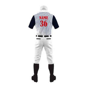 Ensembles d'uniformes de baseball unisexes personnalisés en gros, imprimés, respirants, 100 % polyester, meilleur prix, gilets d'entraînement de ligue, hauts à prix abordable - Product Image 4