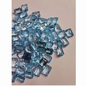 70 pièces de topaze bleue ciel naturelle 8x6mm octogone facette 129 Cts Lot Iroc ventes bonne qualité véritable topaze bleue coupe US $97 pour tous - Product Image 3