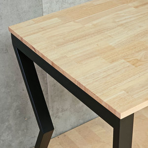 Mconcept HBMC032 Computer <b>Desk</b> 200x60cm Rubberwood with Iron Legs - Product Image 4