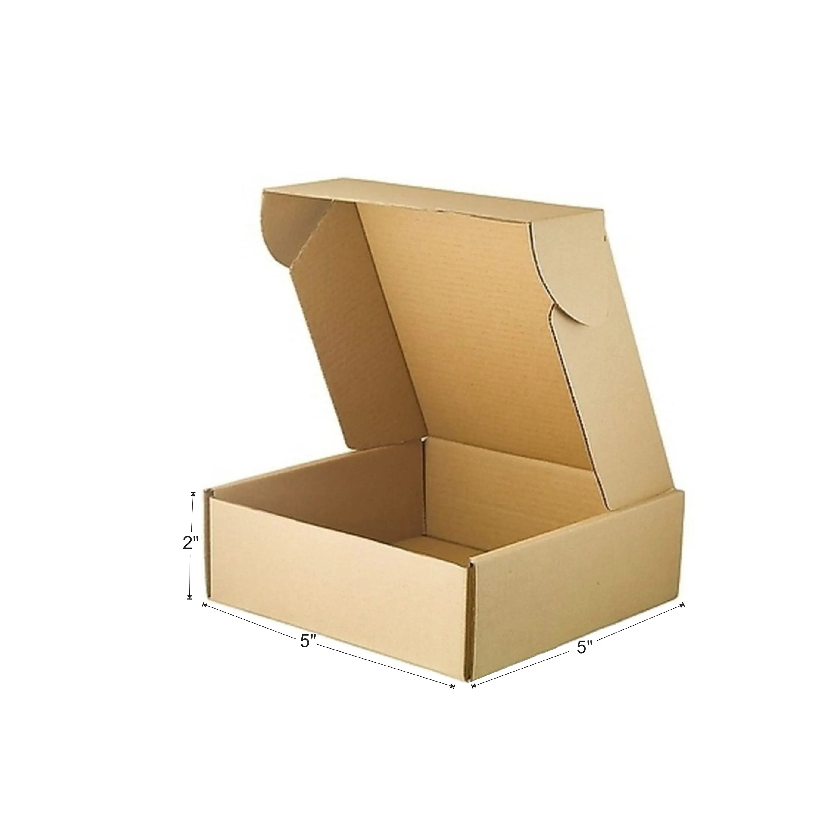 ब्राउन नालीदार पैकिंग बॉक्स आकार