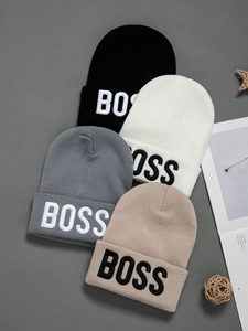 หมวกบีนนี่โลโก้ออกแบบได้ตามต้องการหมวกผ้าฝ้ายนุ่มพร้อมปักลวดลายต่างๆมีสไตล์และความสะดวกสบาย - Product Image 4