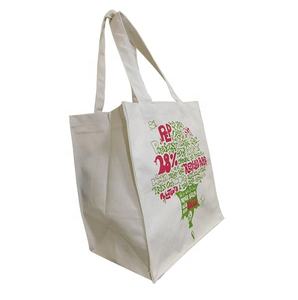 Sac fourre-tout en toile de coton réutilisable biologique pour femmes Sacs à provisions pliables et écologiques avec logo personnalisé-Vente en gros - Product Image 1