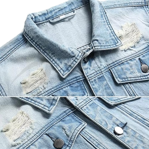 New Arrival <b>Men's</b> Denim <b>Jackets</b> Custom made OEM Best Selling Latest Design Trending High Street High Breathable Quality for <b>men</b> - Product Image 6