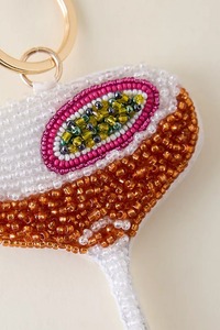 Porte-clés en forme de botte de cowboy en perles faites à la main, charme western coloré pour sacs, cadeaux, accessoires de mode, artisanat artisanal d'Inde - Product Image 2