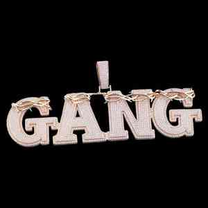 Rond Cut Iced Out VVS Moissanite Diamant Pendentif Hip Hop Style Pendentif Cadeau D'anniversaire Pour Hommes En Argent Sterling 925 - Product Image 3