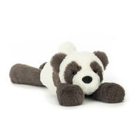 Peluche Panda Jelly Catt Medium Smudge en coton PP, jouet en peluche doux de haute qualité, unisexe, 20-25 cm, idéal pour un anniversaire