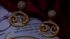 Ropa de boda, Plata de Ley 925, joyería chapada en oro, Topacio blanco, piedras preciosas, ropa de mujer, pendiente clásico - Product Image 2