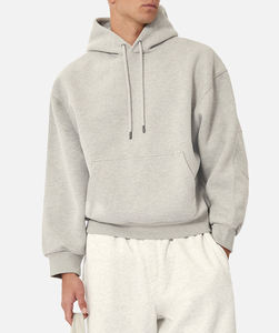 Sweat-shirt tendance en gros pour hommes pour l'hiver, uni, teint, logo personnalisable, entièrement doublé, coton pur de haute qualité - Product Image 1