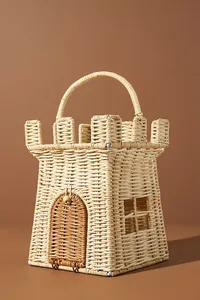 Sac en rotin de haute qualité pour enfant Holdie Folk rotin château sac OEM conception Acceptable Logo personnalisé au Vietnam usine en gros - Product Image 2