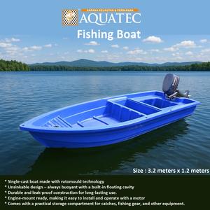 Bote de Pesca AQT Anti-Hundimiento, Bote de Pesca de un Solo Lanzamiento, Ligero, Fácil de Transportar en Auto, Camioneta o Camión. - Product Image 2