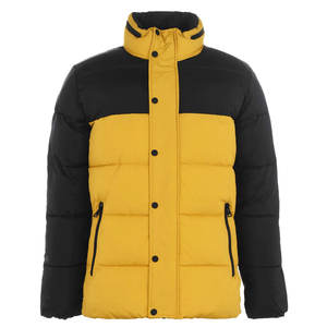 Veste matelassée pour hommes à col montant en gros 100% coton imprimé style bulle formel et chaud pour l'hiver - Product Image 4