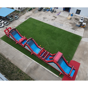 Pista de obstáculos inflable comercial, pista de obstáculos inflable de PVC comercial, pista de desafío inflable gigante - Product Image 5