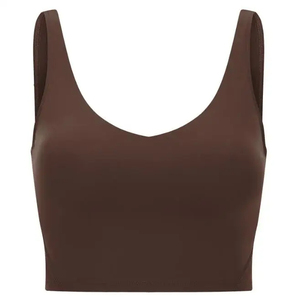 Haute qualité XL grande taille femmes coton haut court Sport soutien-gorge ensemble vêtements de sport actifs rembourré impression Fitness Sport pour filles XS taille - Product Image 2