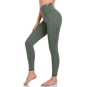 2025 Leggings de Yoga de haute qualité taille haute contrôle du ventre extensible doux brossé serré Gym Fitness Yoga sans couture collants - Product Image 3