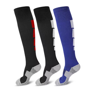 Wholesale Custom Logo <b>Knee</b> <b>High</b> Compression Athletic <b>Socks</b> for Men Sports Grip <b>Socks</b> with Comfort Fit - Product Image 1