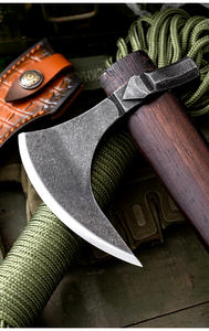 ขวานดามัสกัสเหล็กทอมาฮอว์กตั้งแคมป์สารพัดประโยชน์เกรดอุตสาหกรรม - Product Image 4