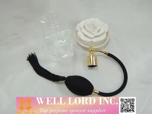 Atomizador de perfume de vidrio clásico de lujo, rociador de fragancia recargable para el hogar con tapón de rosca - Product Image 6