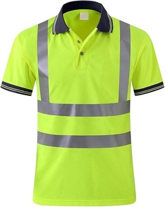 Camisetas Polo de Trabajo Bordadas de Alta Visibilidad con Cinta Reflectante, Ropa de Seguridad con Logotipo Personalizado de la Empresa, Nuevos Diseños de Alta Calidad - Product Image 1