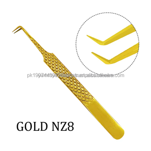 Pinzas de Precisión para Cejas con Punta Curva de Acero Inoxidable de Grado Médico, Mango Cómodo, Fabricante OEM para Depilación y Belleza - Product Image 4