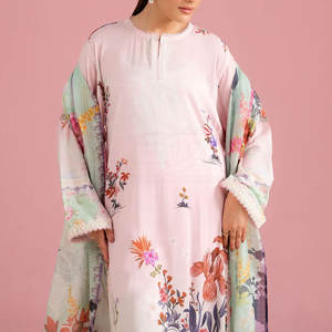 Traje Pakistaní Informal Ligero de 2 Piezas en Algodón, Talla Adulto, Shalwar Kameez de Algodón Pakistaní - Product Image 6