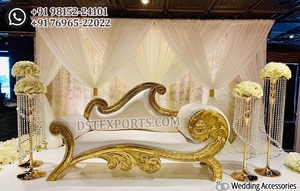 Sofá Maharaja de Moda para Parejas de Boda, Sofá de Dos Plazas Lujoso para Bodas Indias, Sofá Elegante para Parejas Nupciales para Bodas Asiáticas - Product Image 4
