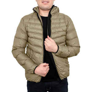 Chaqueta de Invierno Acolchada Extra Grande para Hombre con Logotipo Personalizado al por Mayor, con Capucha de Burbuja de Algodón, Estilo Urbano, Impresión OEM, Envío DDP - Product Image 1