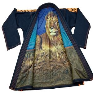 Kimono de Jiu-Jitsu brésilien en coton noir tissé perlé Bjj Gi 2024 Approuvé par l'IBJJF - Product Image 1