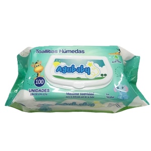 Lingettes pour bébé Uniquality 18x20cm parfumées fraîches pour le soin et le nettoyage de la peau des bébés - Product Image 3