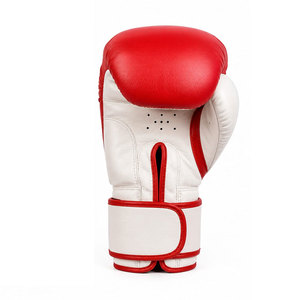 Guantes de Boxeo de Cuero Rojo con Estampado Blanco para Hombre, Diseño de Cierre Completo, Transpirables, Unisex, para Adultos, Equipo de Entrenamiento de Boxeo - Product Image 3