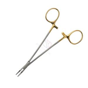 Ryder ที่เก็บเข็มแบบแมนนวล6นิ้วคีม TC | เหล็กสแตนเลสครึ่งทองใช้ซ้ำได้เครื่องมือผ่าตัดพลาสติก - Product Image 4