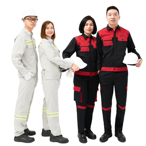 Combinaison de travail de protection industrielle pour hommes, veste et pantalon pour les travailleurs des champs pétrolifères, de la construction et des services électriques - Product Image 3