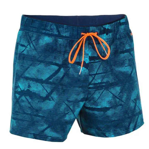 Shorts de plage d'été pour hommes Qualité supérieure 100% coton Séchage rapide avec élastique et poche Motif solide Maillots de bain pour hommes - Product Image 1
