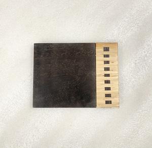 Eco Friendly <b>Black</b> Wood Hand Woven Wicker Cheese <b>Board</b> 10x8 Inch Square Rectangle Dishwasher Safe Home Kitchenware - Product Image 4