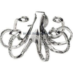 Juego de 2 candelabros de lujo de aluminio pulido dorado Decoración de mesa Candelabros de metal para interiores y exteriores Precio bajo - Product Image 5