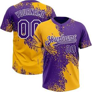 Maillot de Baseball Personnalisé Polyester Respirant Vintage Blanc avec Bouton Brodé Uniformes Softball Et Baseball - Product Image 1