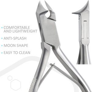 Coupe-cuticules à ressort double en acier inoxydable avec poignée imprimée et verrou de sécurité, coupe-ongles et coupe-coin 2026 - Product Image 6