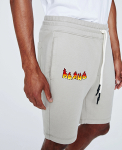 Pantalones cortos ligeros de Color sólido con logotipo personalizado para hombre, ropa de calle, cintura elástica, pantalones cortos para gimnasio y baloncesto - Product Image 5