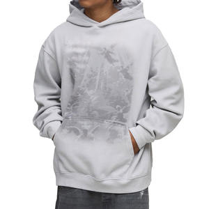 Heavyweight 420 GSM Cotton Fleece Men <b>Hoodie</b> Relaxed Fit Washed Finish <b>Soft</b> Touch Streetwear Pullover for OEM Wholesale - Product Image 1