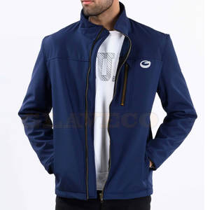 Chaqueta Softshell para Hombre, Invierno, Color Sólido, Casual, Cuello Alto, Logotipo Frontal, con Capucha, Cortavientos, Transpirable, en Existencia - Product Image 2