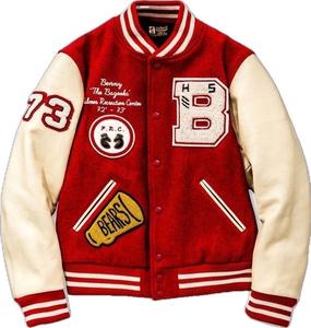 Chaqueta Universitaria de Invierno para Hombre de Alta Calidad, Transpirable, con Cuello Alto, Diseño Letterman con Bordado, Estilo Béisbol - Product Image 3