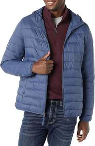 Veste matelassée à col montant pour hommes, veste d'hiver matelassée à bulles imperméable pour l'extérieur, avec capuche et poche enduite, vente en gros sur mesure - Product Image 5