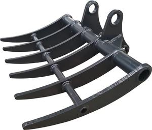 Râteau à racines pour excavatrice, marque AORIS, en acier Q345B haute résistance, certifié CE ISO, 5-8 dents, pour excavatrices de 1,7 à 3 tonnes - Product Image 2