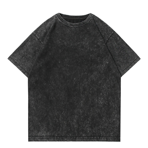 เสื้อยืดผ้าฝ้ายฟอกสีกรด260แกรม100% วินเทจสำหรับผู้ชายเสื้อยืดเปล่าสีจางแบบกำหนดเองพร้อมโลโก้ด้านหน้า - Product Image 1