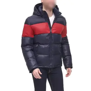 Veste homme 2024 personnalisée partout impression doudoune bulle veste pour hommes hiver épais hommes doudoune