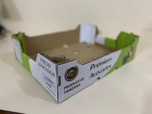 Cajas de Cartón Corrugado Reciclado con Logotipo Personalizado para Aguacate al por Mayor, Bandejas de Embalaje, Cajas de Almacenamiento de Verduras y Frutas con Asa, Cajas de Kraft - Product Image 2