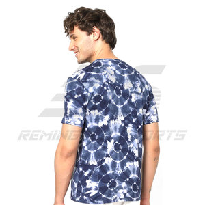 Nuevo estilo de tela de algodón Tie Dye Camisetas cuello redondo camisetas impresas al por mayor mejor precio Tie Dye camisetas - Product Image 4