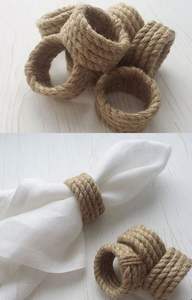 Porte-serviettes de canne pour cadeau artisanat fait à la main nouveaux anneaux de serviette en rotin de conception personnaliser l'emballage - Product Image 5