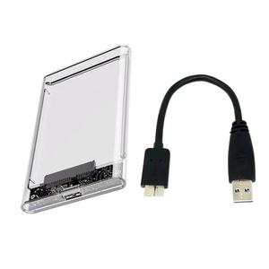 Boîtier transparent pour disque dur 3.0, boîtier pour disque dur 2,5 pouces, boîtier externe sans outil SATA pour disque dur 2,5 pouces, boîtier de stockage USB 3.0 - Product Image 4